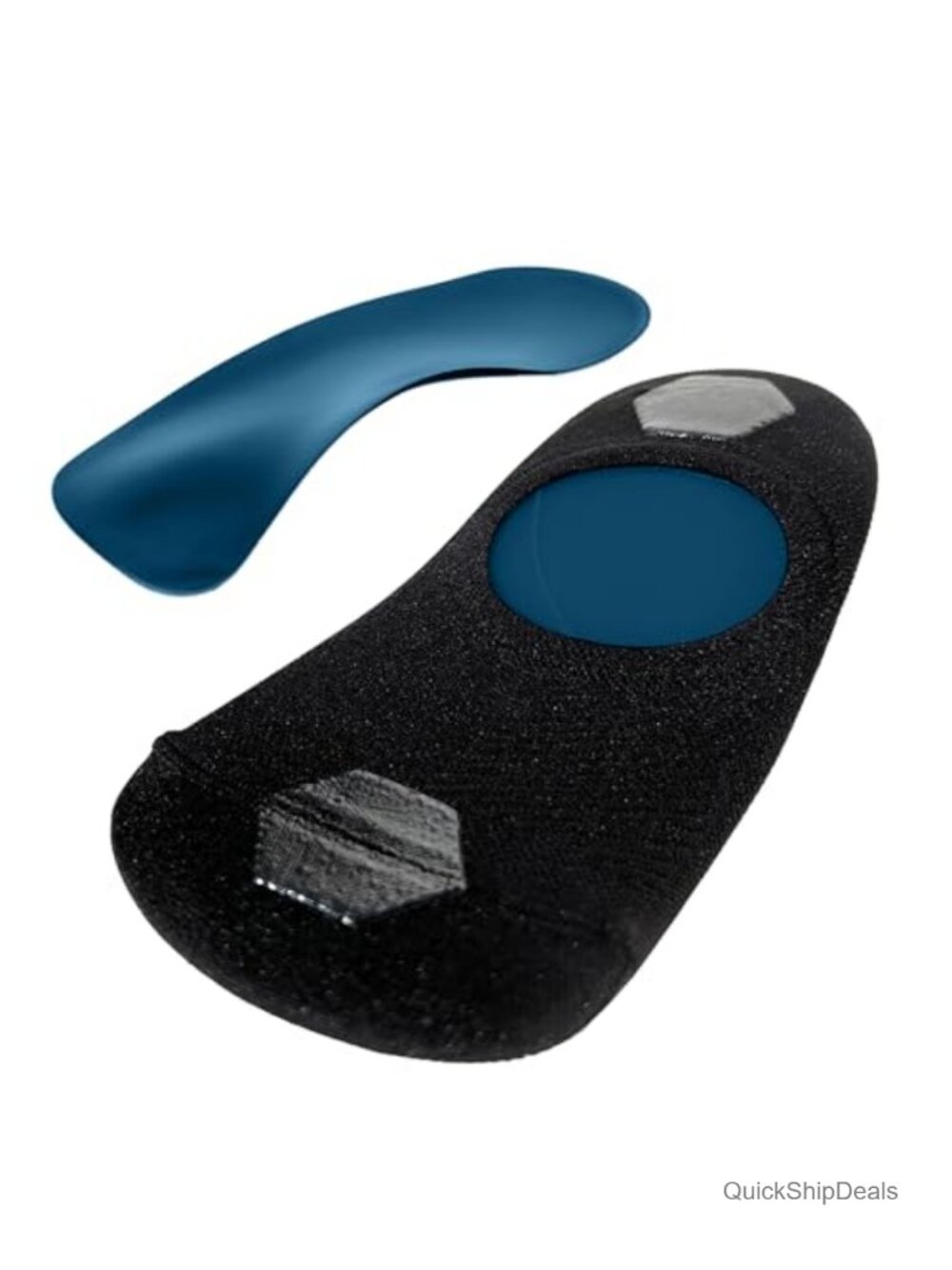 Sockless Insole Liner for Arch Supports, Silicone Grip, Washable